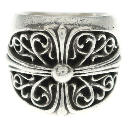 Chrome Hearts Classic Oval Cross Ring Silver
