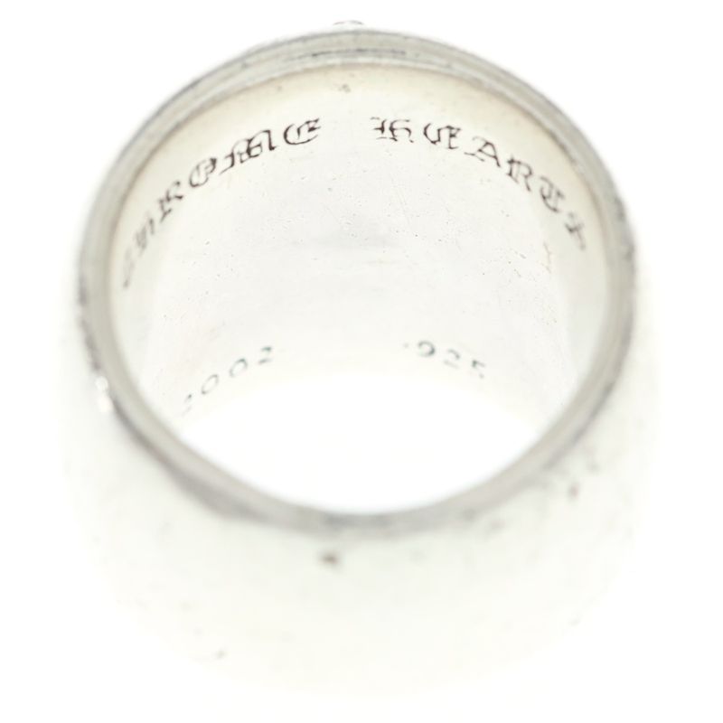 Chrome Hearts Classic Oval Cross Ring Silver