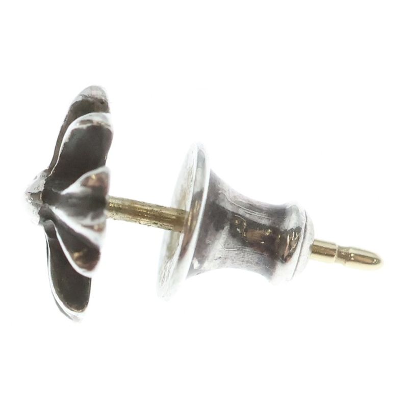 Chrome Hearts No2 CH Pls CH Plus Stud Earrings Silver