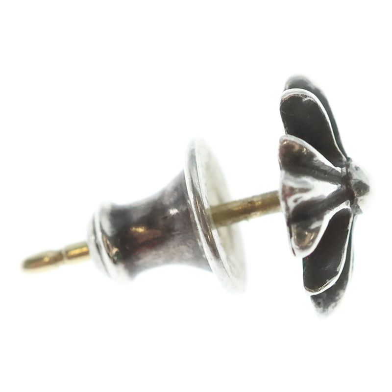 Chrome Hearts No2 CH Pls CH Plus Stud Earrings Silver