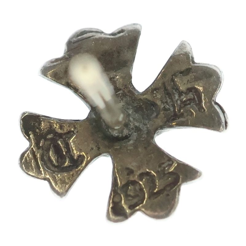 Chrome Hearts No2 CH Pls CH Plus Stud Earrings Silver