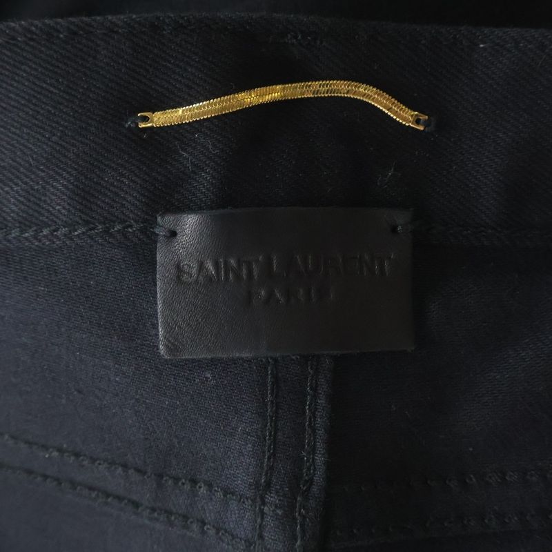 Saint Laurent Skiny Denim Pants Black