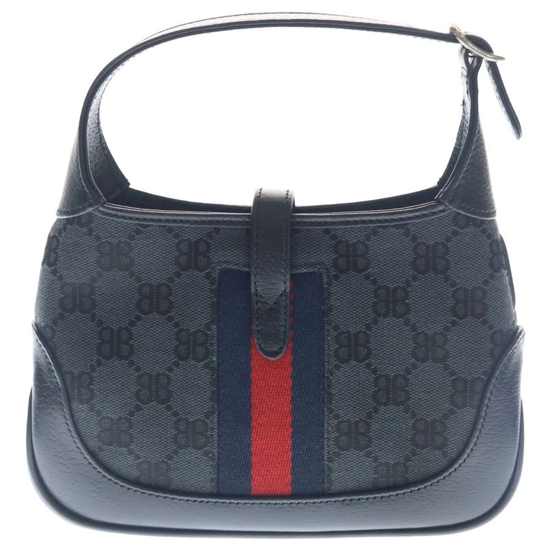 Gucci Collaboration Jackie the Hacker Project 2-Way Leather Trim Canvas