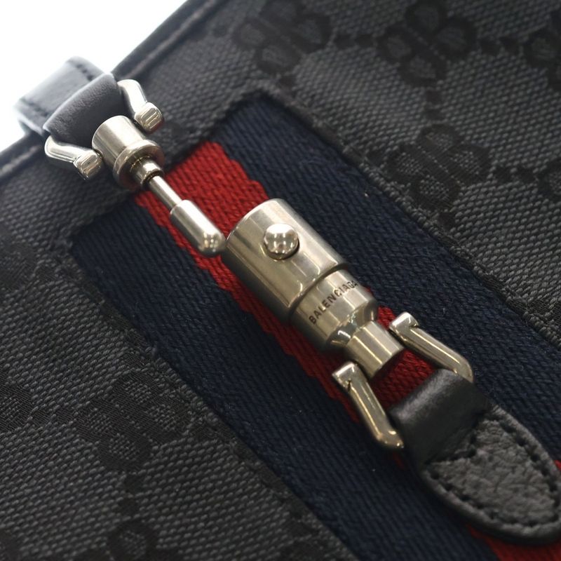 Gucci Collaboration Jackie the Hacker Project 2-Way Leather Trim Canvas