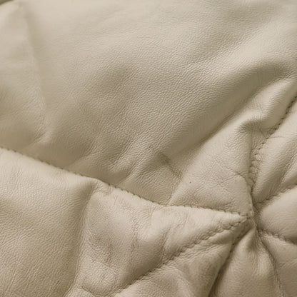 Prada Padded Tote White Leather