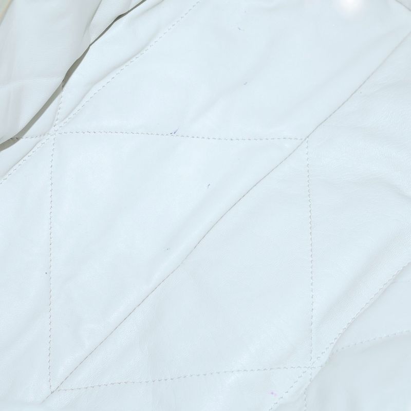 Prada Padded Tote White Leather