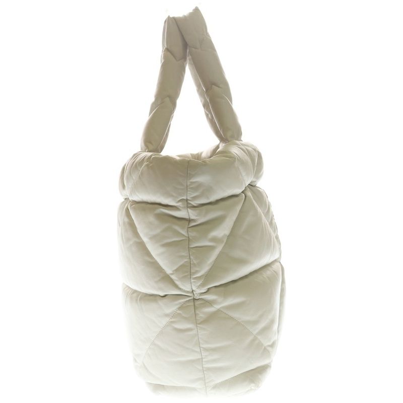Prada Padded Tote White Leather