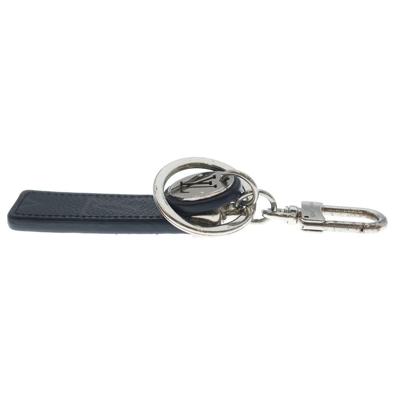 Louis Vuitton Porte Cles LV Neo Club Bag Charm Key Ring Key Holder Black Silver