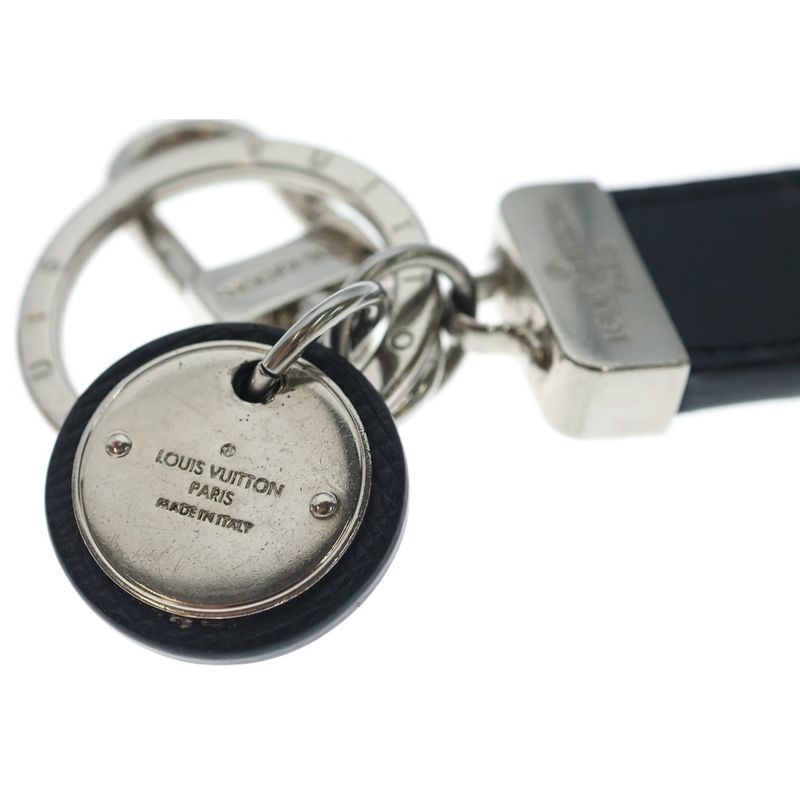 Louis Vuitton Porte Cles LV Neo Club Bag Charm Key Ring Key Holder Black Silver