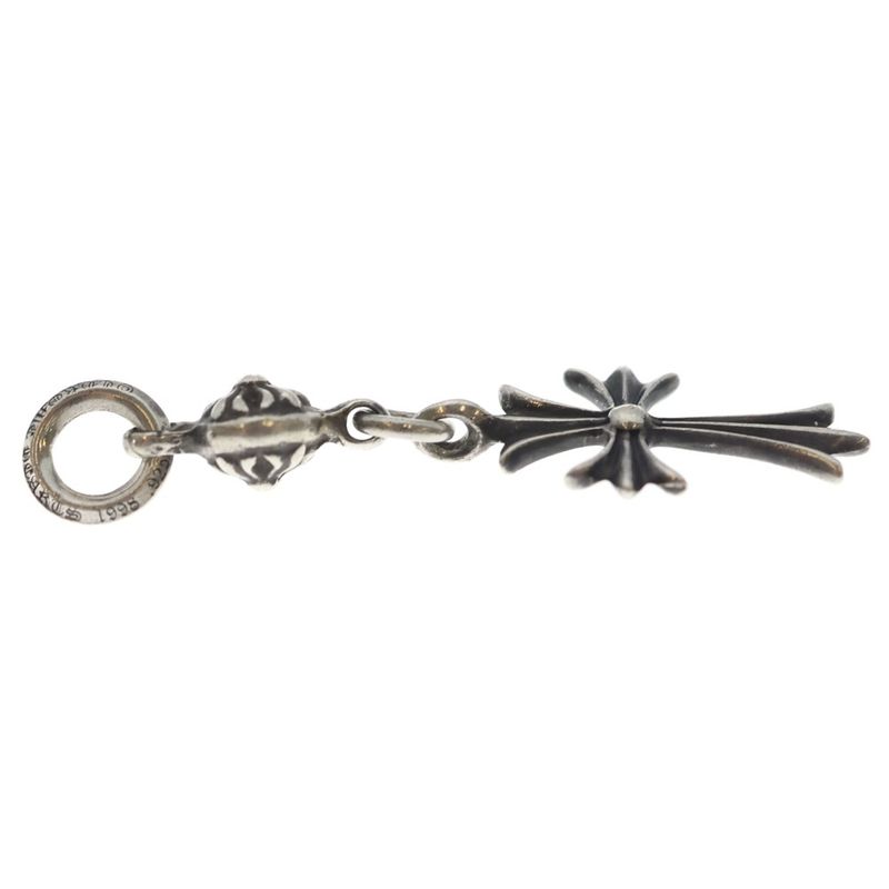 Chrome Hearts Tny CH Crs 1 Ball Tiny CH Cross Charm Pendant Top Silver