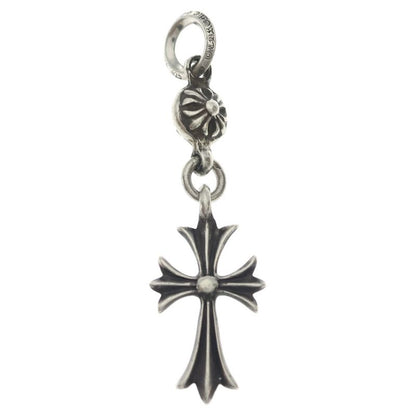 Chrome Hearts Tny CH Crs 1 Ball Tiny CH Cross Charm Pendant Top Silver