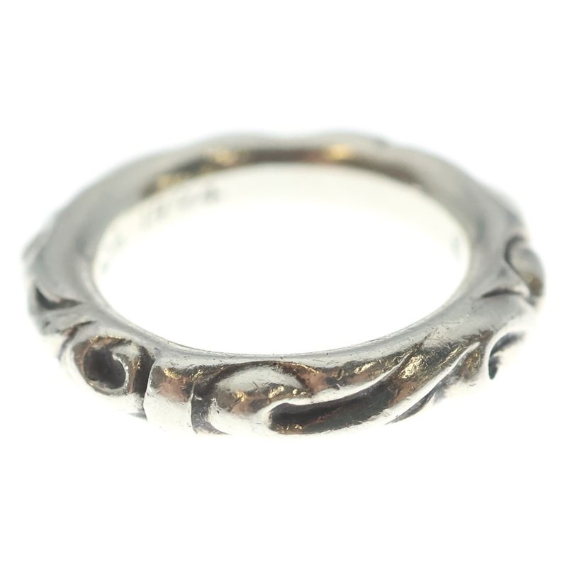 Chrome Hearts Scrl Band Scroll Ring Silver