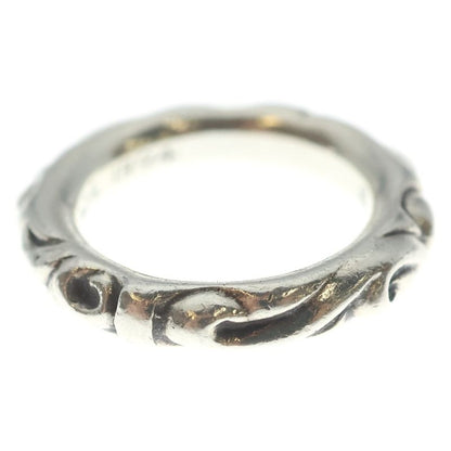 Chrome Hearts Scrl Band Scroll Ring Silver