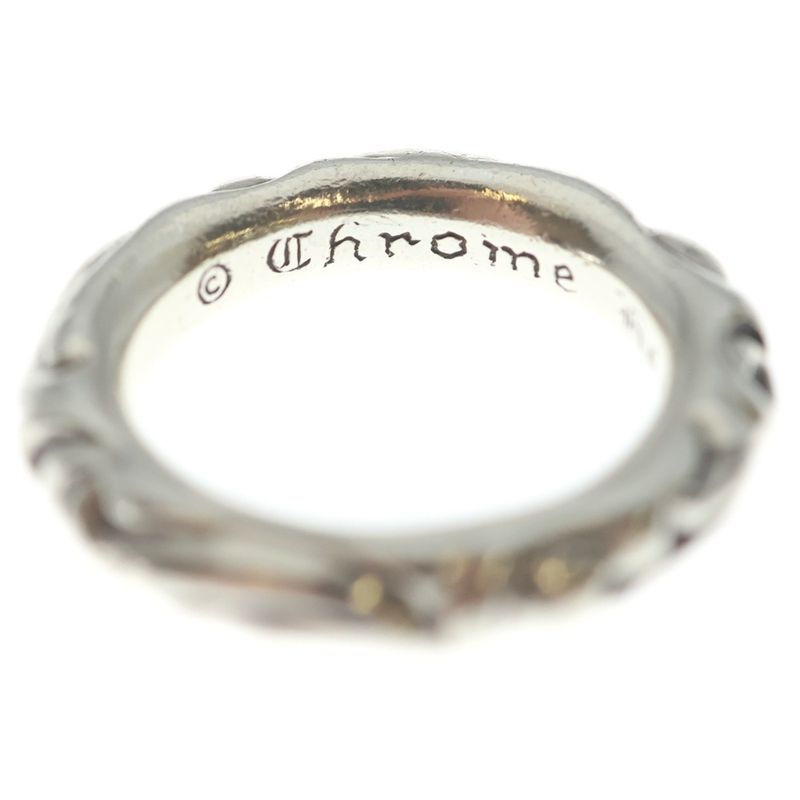 Chrome Hearts Scrl Band Scroll Ring Silver