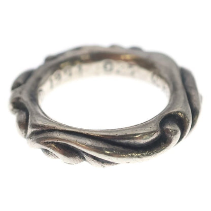 Chrome Hearts Scrl Band Scroll Ring Silver