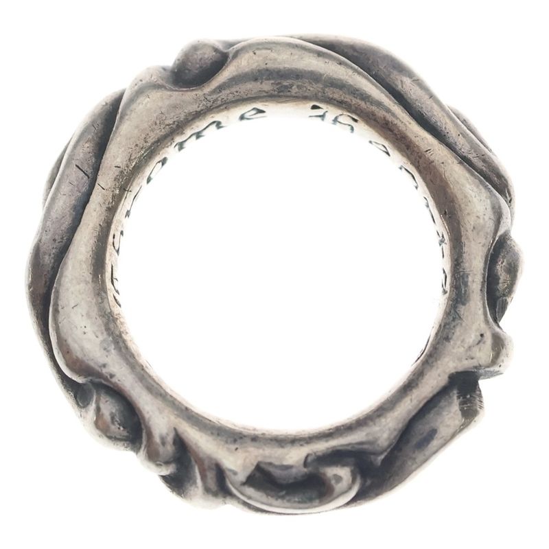 Chrome Hearts Scrl Band Scroll Ring Silver