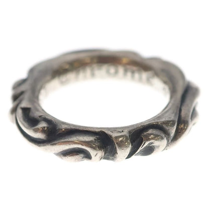 Chrome Hearts Scrl Band Scroll Ring Silver