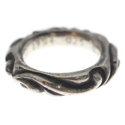 Chrome Hearts Scrl Band Scroll Ring Silver