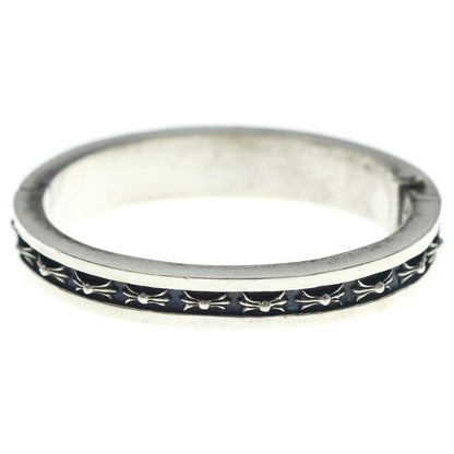Chrome Hearts Narrow CH Plus Pave Dia CH Diamond Silver Bracelet