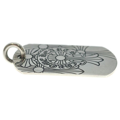 Chrome Hearts D Tag Lrg God Bless God Breath Dog Tag Large Necklace Top