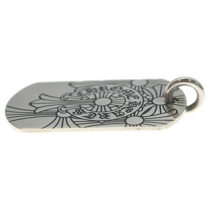 Chrome Hearts D Tag Lrg God Bless God Breath Dog Tag Large Necklace Top
