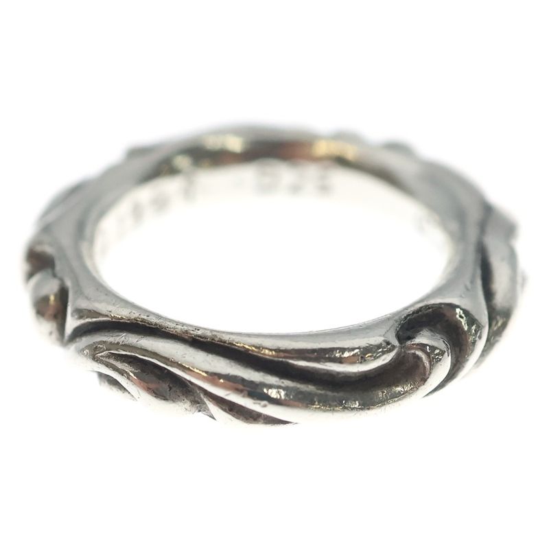 Chrome Hearts Scrl Band Scroll Ring Silver
