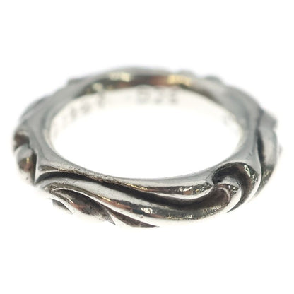 Chrome Hearts Scrl Band Scroll Ring Silver
