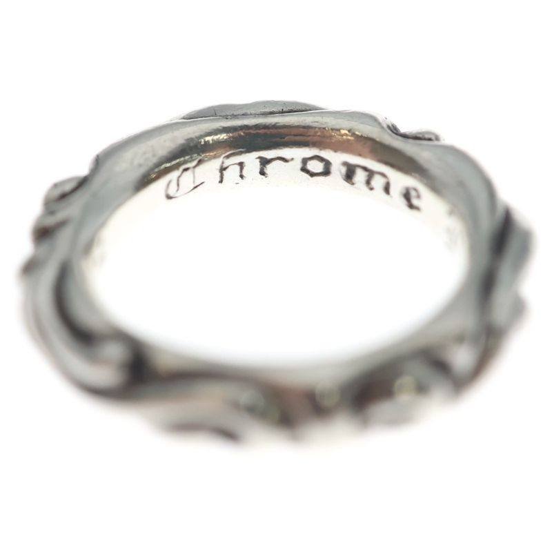 Chrome Hearts Scrl Band Scroll Ring Silver
