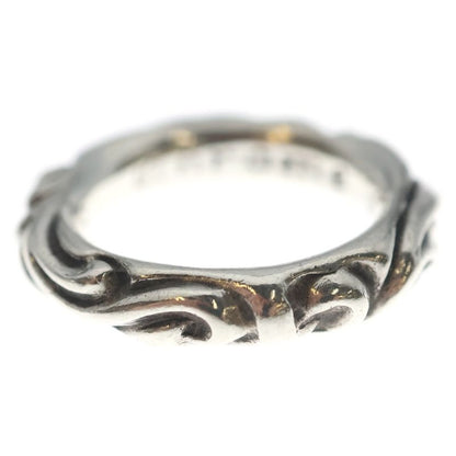 Chrome Hearts Scrl Band Scroll Ring Silver