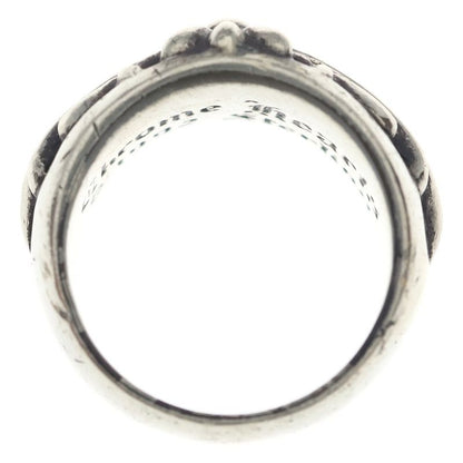 Chrome Hearts Flrl Crs Floral Cross Ring Silver