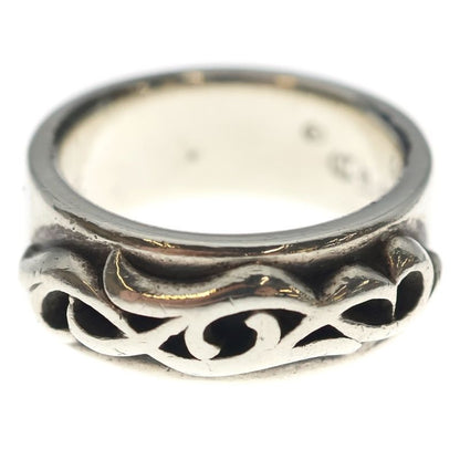 Chrome Hearts Dbl Narrow Vine Band Double Silver Ring