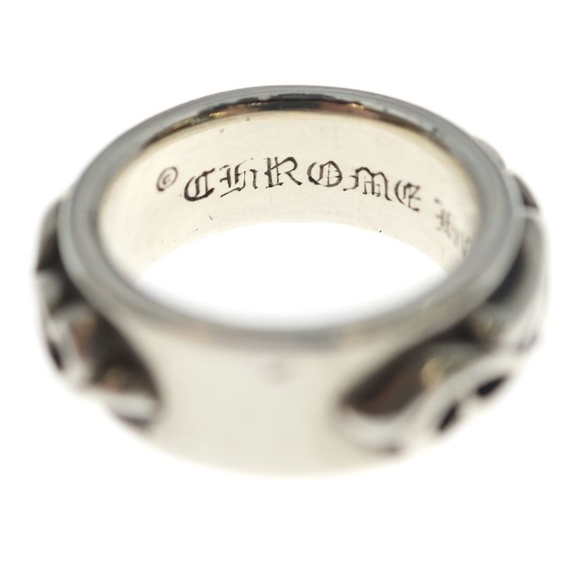 Chrome Hearts Dbl Narrow Vine Band Double Silver Ring