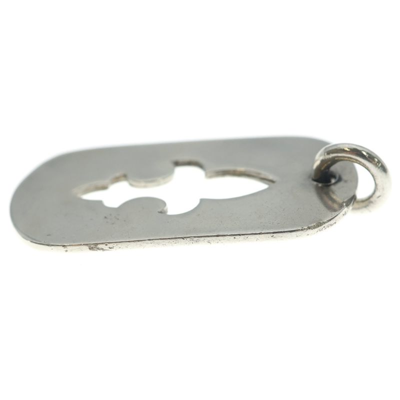 Chrome Hearts D Tag Lrg CO Fle Cutout Flange Dog Tag Necklace Top