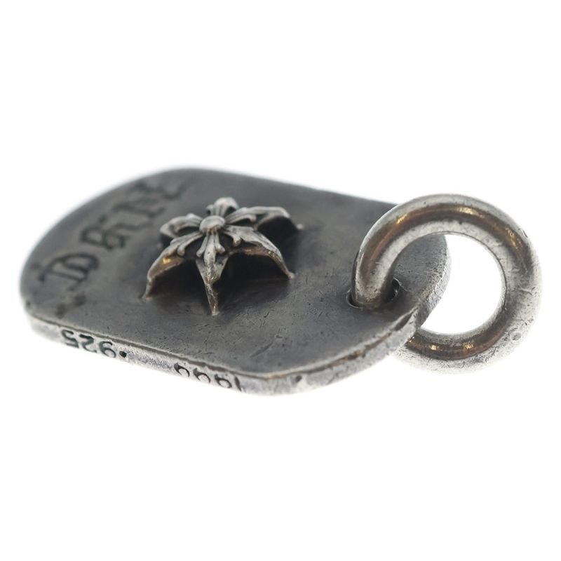 Chrome Hearts Raised Dogtag Dog Tag Nyc Limited Star Charm Silver Necklace Top