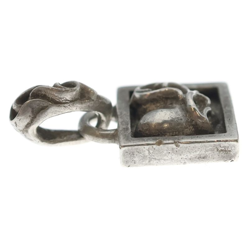 Chrome Hearts Framed Heart Charm Pendant Top Silver