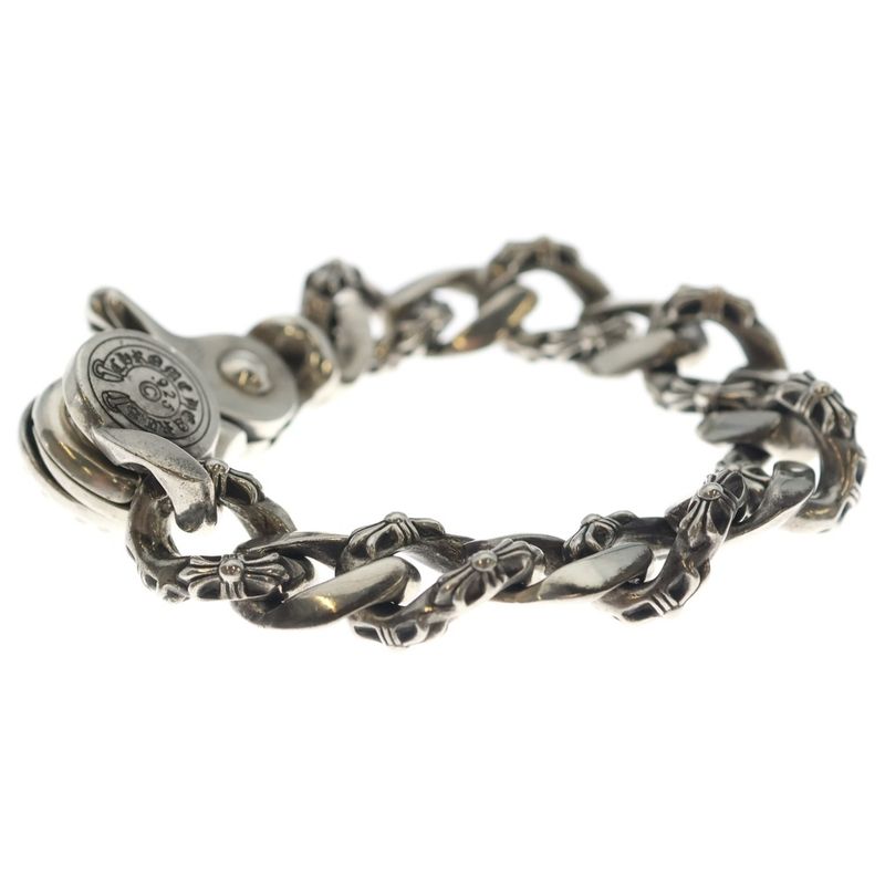 Chrome Hearts Fncy Chn Lnk Fancy Link Clip Bracelet 13 Links Silver