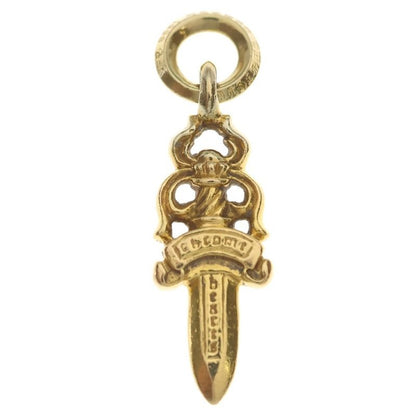 Chrome Hearts 22k 5 Dagger P Dia 5 Charm Pave Diamond Pendant Top Gold
