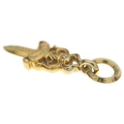Chrome Hearts 22k 5 Dagger P Dia 5 Charm Pave Diamond Pendant Top Gold