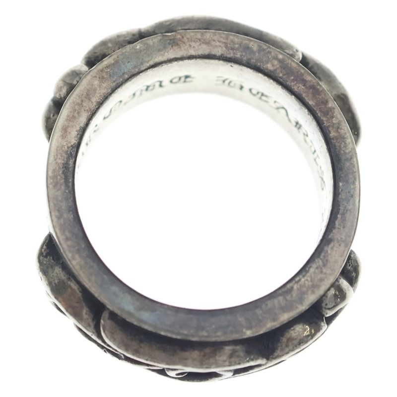 Chrome Hearts Dbl Narrow Vine Band Double Ring Silver