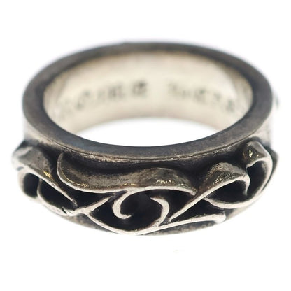 Chrome Hearts Dbl Narrow Vine Band Double Ring Silver
