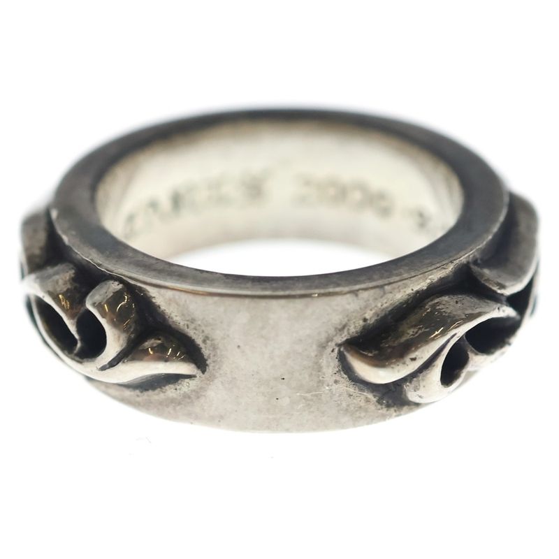 Chrome Hearts Dbl Narrow Vine Band Double Ring Silver