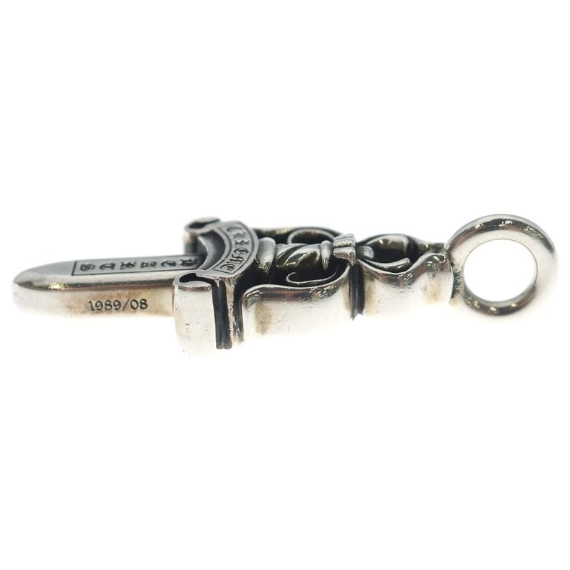 Chrome Hearts Double Dagger Daga Pendant Top Silver