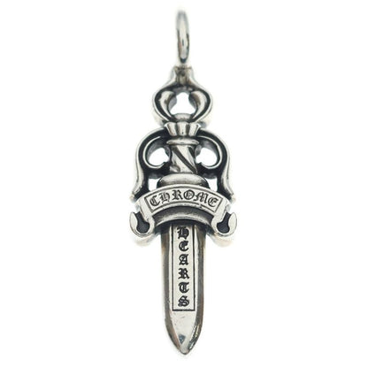 Chrome Hearts Double Dagger Daga Pendant Top Silver