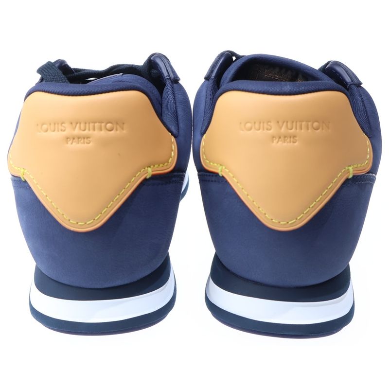 Louis Vuitton LV Buttersoft Suede Leather Low Cut Sneakers Navy