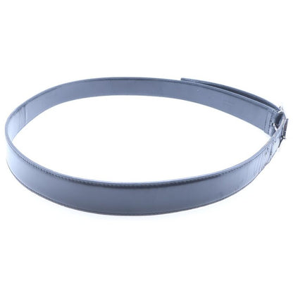 Dior Homme Shiny Metal D Buckle Leather Belt Black