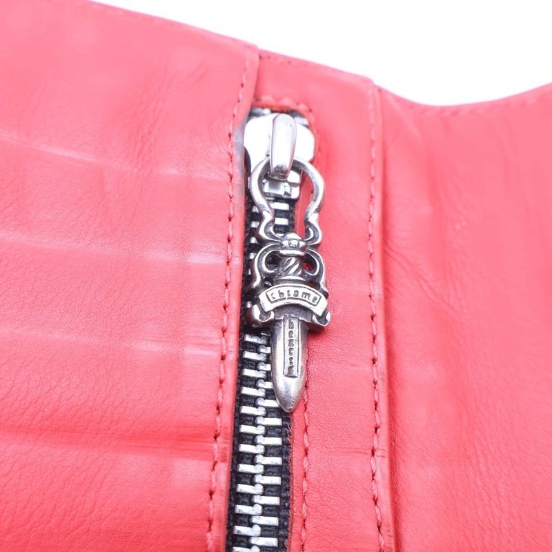 Chrome Hearts Wave Leather Wallet Khaki
