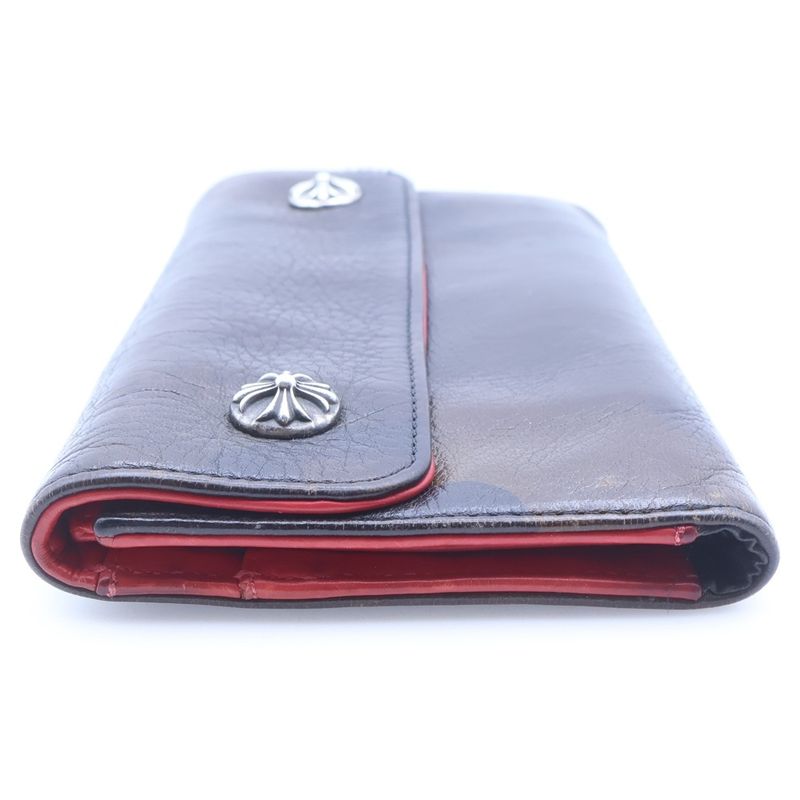 Chrome Hearts Wave Leather Wallet Khaki