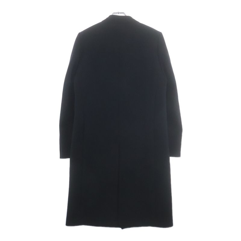 Saint Laurent Paris Velvet Contrast Lapeltier Star Coat Navy