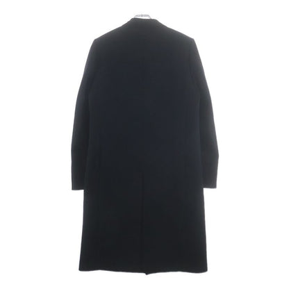 Saint Laurent Paris Velvet Contrast Lapeltier Star Coat Navy