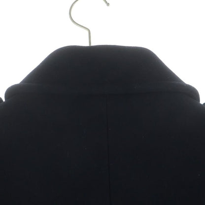 Saint Laurent Paris Melton Pea Coat Navy